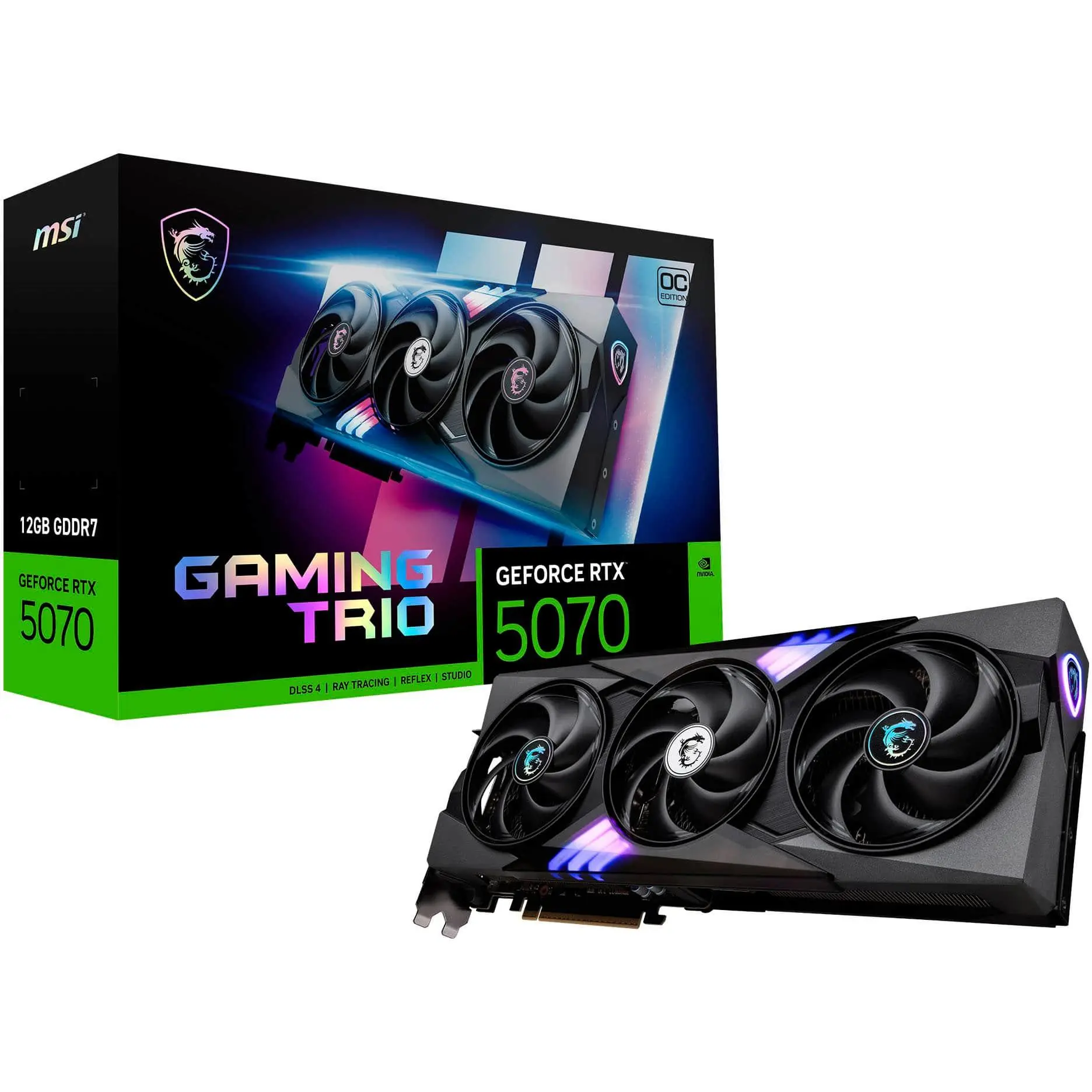 NVIDIA GeForce RTX 5070 12G GAMING TRIO OC 12GB GDDR7 PCI Express Gen 5 Graphics Card