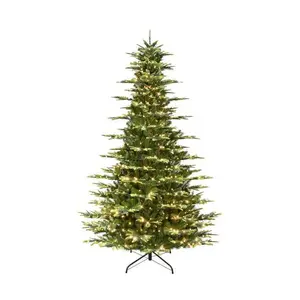 Puleo 9ft Pre-Lit Aspen Fir Artificial Christmas Tree