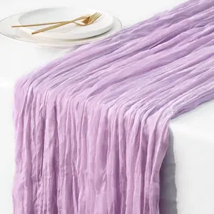 Peach Coral Cheesecloth Table Runners -13.3ft Wedding Table Runner Sheer Peach Gauze Table Runner Blush Cheese Cloth Table Decorations