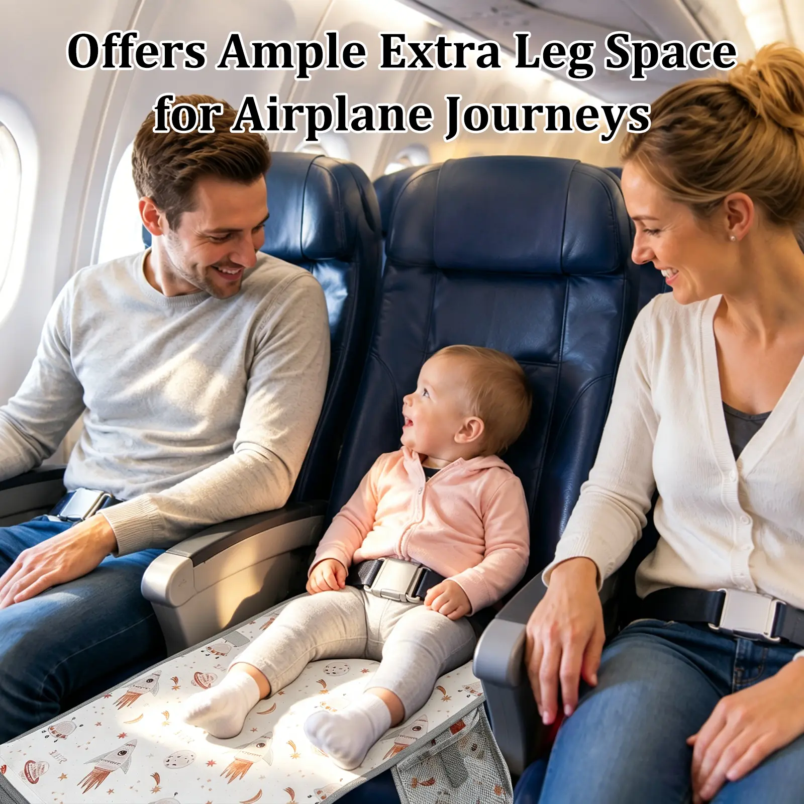 Portable Kids Airplane Bed Toddler Plane Seat Extender for Travel-Toddler Airplane Bed & Travel Essentials