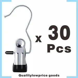 Rotating Clip Tower – 30PCS Stainless Steel Hooks with 360° Swivel | TikTok Trending Small‑Space Laundry & Dish Rack Setup 2025 | Multi‑Purpose CleanTok Gadget, Heavy‑Duty & Gift-Ready Organizer closet maximizer Hangers Hanging