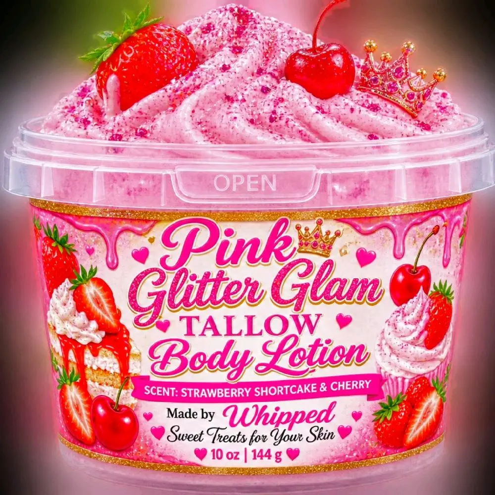 Pink Glitter Glam Body Lotion-Butter