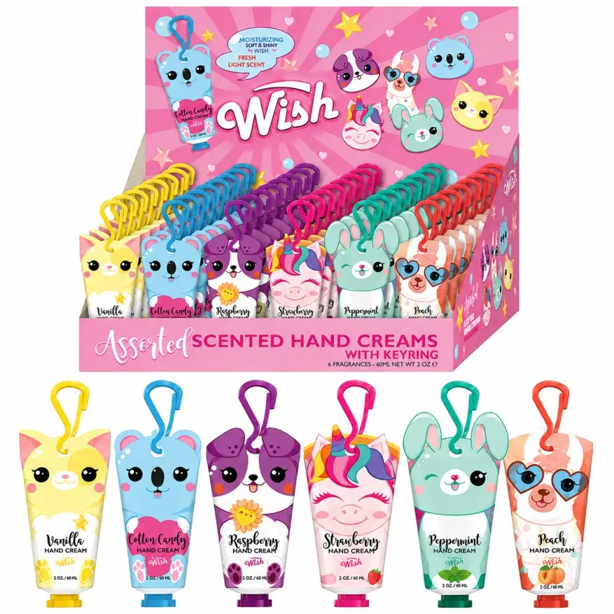 Wish Scented Hand Cream 2oz/60ml with Keyring  6 Fragrance Options