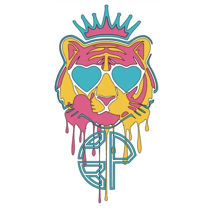 "Street Majesty Drip" Tiger Pin (Pop Art Graffiti)