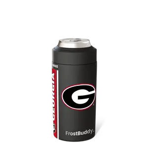 Frost Buddy Georgia Bulldogs Stainless Steel Tumbler Koozie - Portable Bottle Accessory with Secure Lid