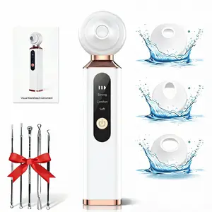 Safe Electric Blackhead Remover Vacuum - 3 Suction Modes & Heads - Pore Cleaner with Usage Guide -USB Rechargeable
