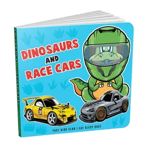 Dinosaurs and Race Cars Book - For the next generation of racers, Start them young!