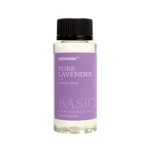 Aromar Plus Pure Lavender Diffuser Oil - 2.03 fl oz 60ml - French Lavender Aromatherapy Oil for Calming & Restorative Experience