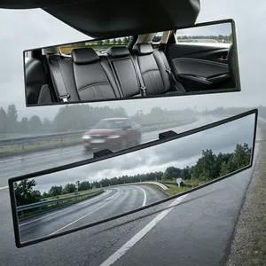 Universal Panoramic 11-Inch Rear View Mirror, Anti-Glare Wide Angle Car Mirror, Rearview Mirrors Accessory for Baby Rear-Facing, Clear Panoramic Convex Mirrors for cars，CarRearviewMirror、CarMirror，RearviewMirror、CarAccessories tow