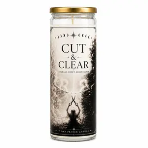 Cut & Clear 7 Day Prayer Candle | Cord Cutting, Release & Energy Clearing Ritual Candle