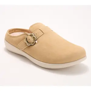 Revitalign Orthotic Suede Buckle Mule - Nuevo Solaire