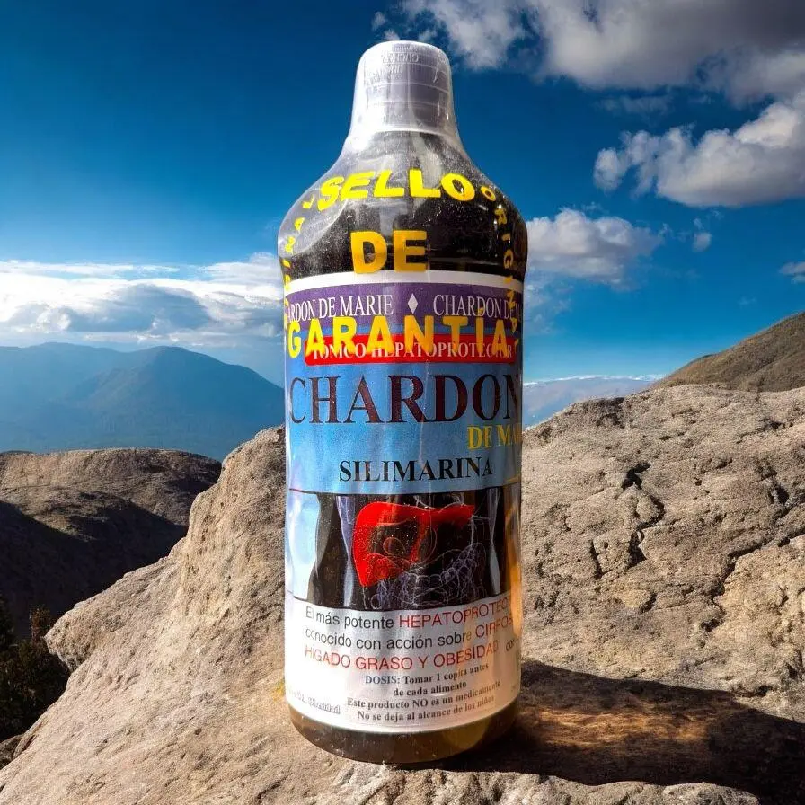 New - Chardon de Marie - Juice Tonic- Jugo De Silimarina (Milk Thistle)  -   de 1 Liter (33.3Fl Oz)