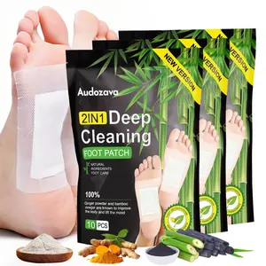 Bamboo Charcoal Detox Foot Patches - Fast-Acting Herbal Adhesive Strips Ovenight Relief for Muscle Pain Foot Patches Stress & Insomnia I Natural Cleansing & Energy& Renewal Therapy, Foot patch Treatment Healthcare Fitness Therapeutic