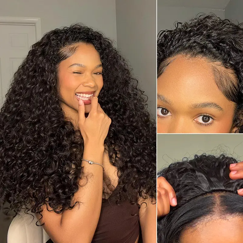 Frodio Veralux™ Blend Human Hair Shaggy Waves 3-in-1 Half Wig#SohoChic