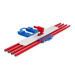 48 x 8 Inch Magnesium Bull Float, Round End Concrete Float Tool with 4 Handle Bracket, Lightweight Cement Finishing Tool for Concrete Kit