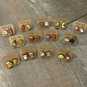 Cute Food Earrings – Pizza, Fries, Coffee & Snack Studs