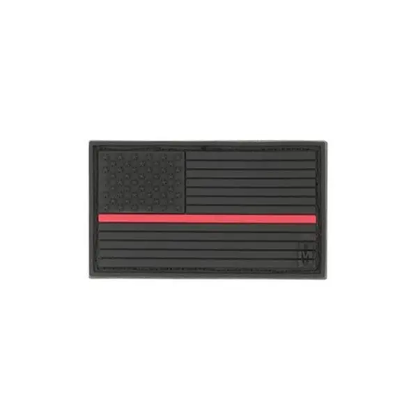 USA Flag Patch, Small - Firefighter Thin Red Line