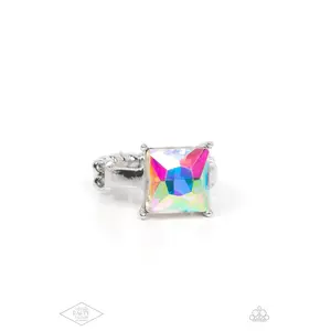 Ready For My Coronation - Multi Iridescent Gem Silver Ring - Paparazzi