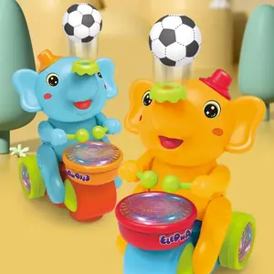 Elephant Design Electric Toy with Ball Musical Tricycle for Kids Boys Girls Birthday Gift Perfect for Imaginative Play and Movement