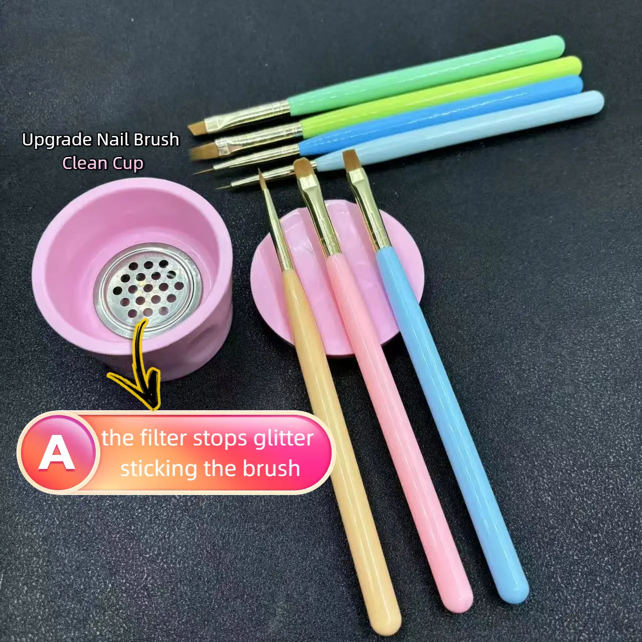 【LILI DIARY】Professional Nail Brushes set (7pcs ) For Nail Teches