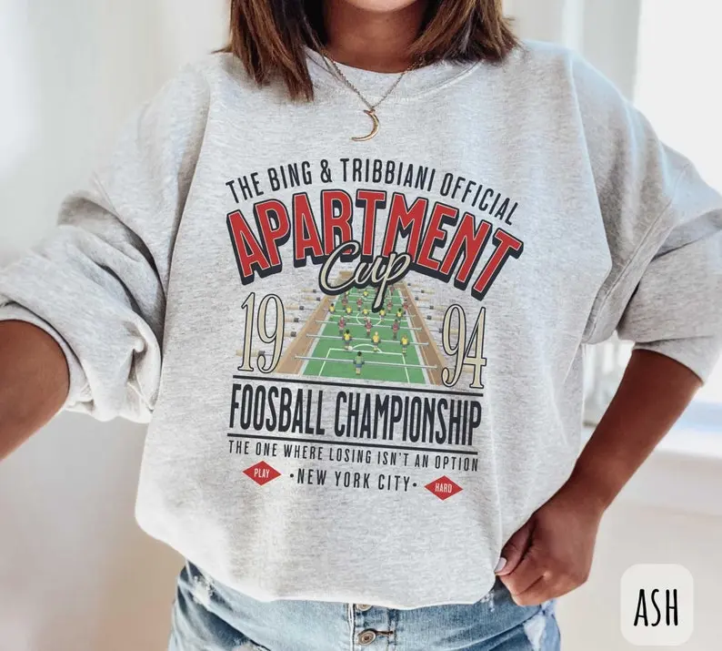 Joey and Chandler Sweatshirt, Friends Merch, TV Show Friends Inspired Crewneck, Foosball Fans, Friends Sweatshirt