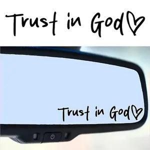 1PC Trust in God Vinyl Sticker – Inspirational Faith Decal for Water Bottles, Laptops, Journals, Cars & Daily Motivation