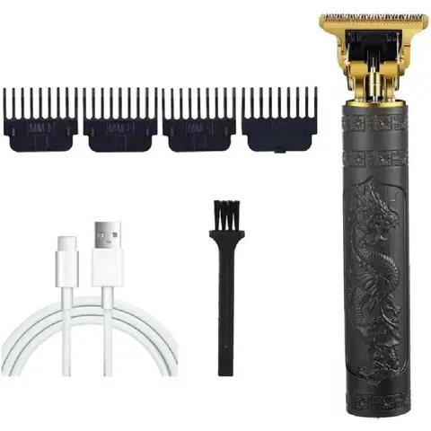Professional T9 Retro Barber Trimmer for Men - Cordless Waterproof Hair Clipper & Beard Trimmer, Wireless Head Grooming Kit with Precision Blades