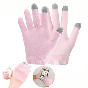 Reusable Touchscreen Gel Moisturizing Hydrating Gloves, Three-Finger Design, Winter Hand Care Tool, Perfect Gift for Girlfriend & Elderly