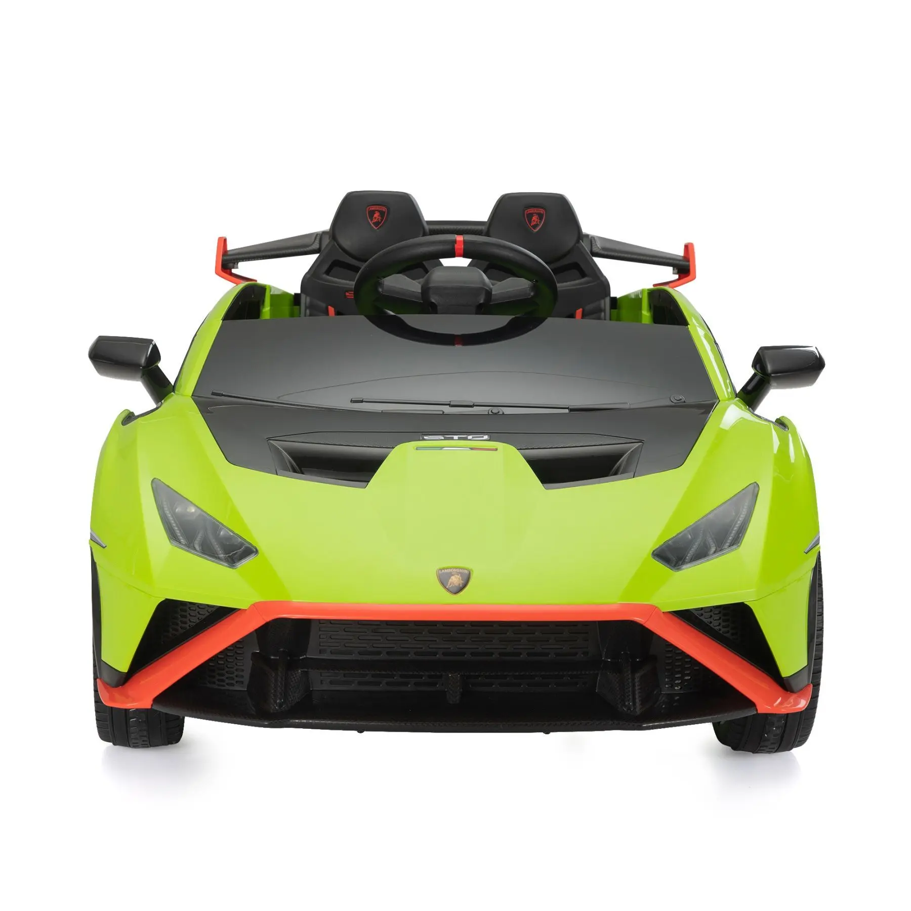 Licensed Lamborghini 12V Battery-Powered Kids' Ride-On Car - Remote Control Toy Vehicle with Music Player, LED Lights, 2 Driving Modes Design