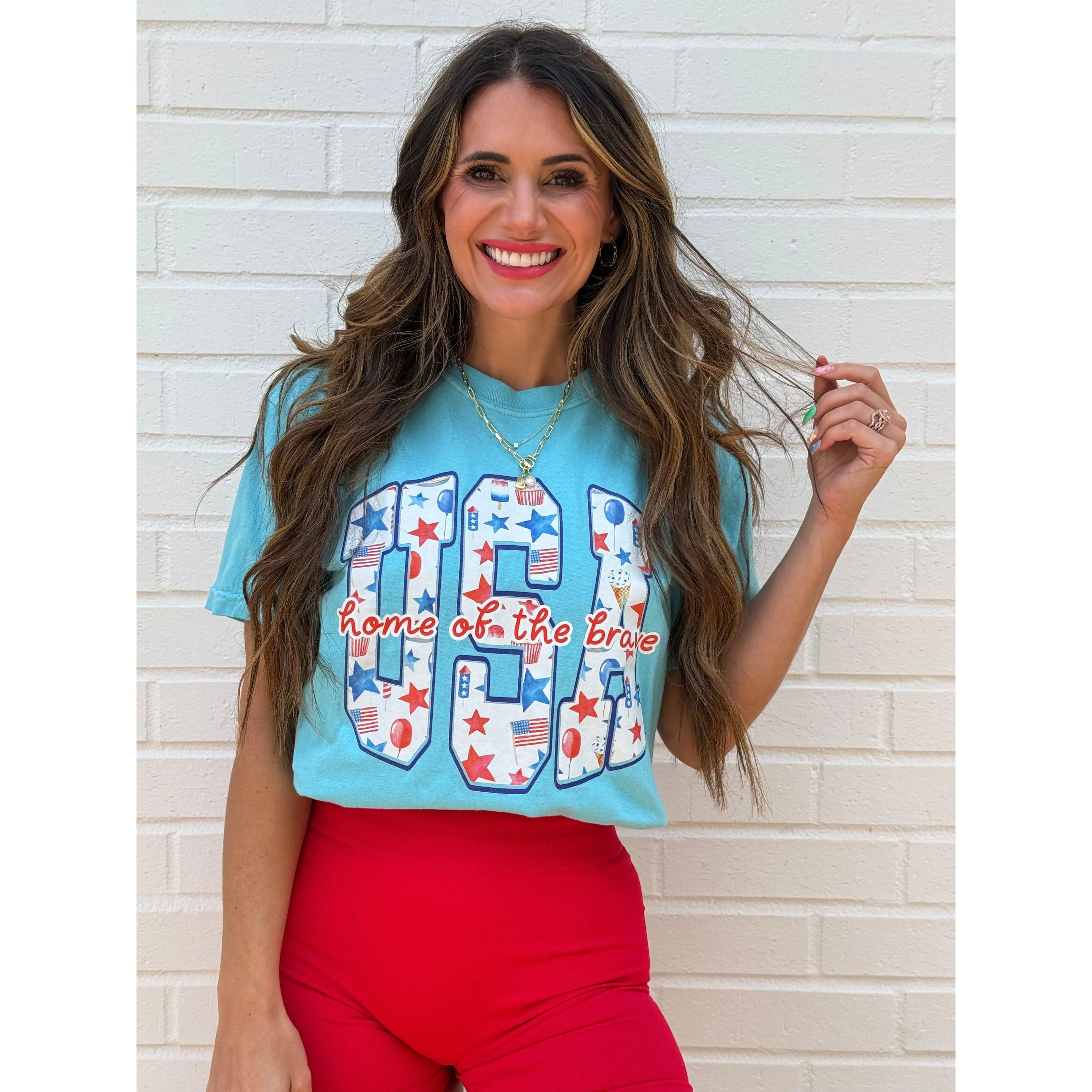 USA Home of the Brave Tshirt
