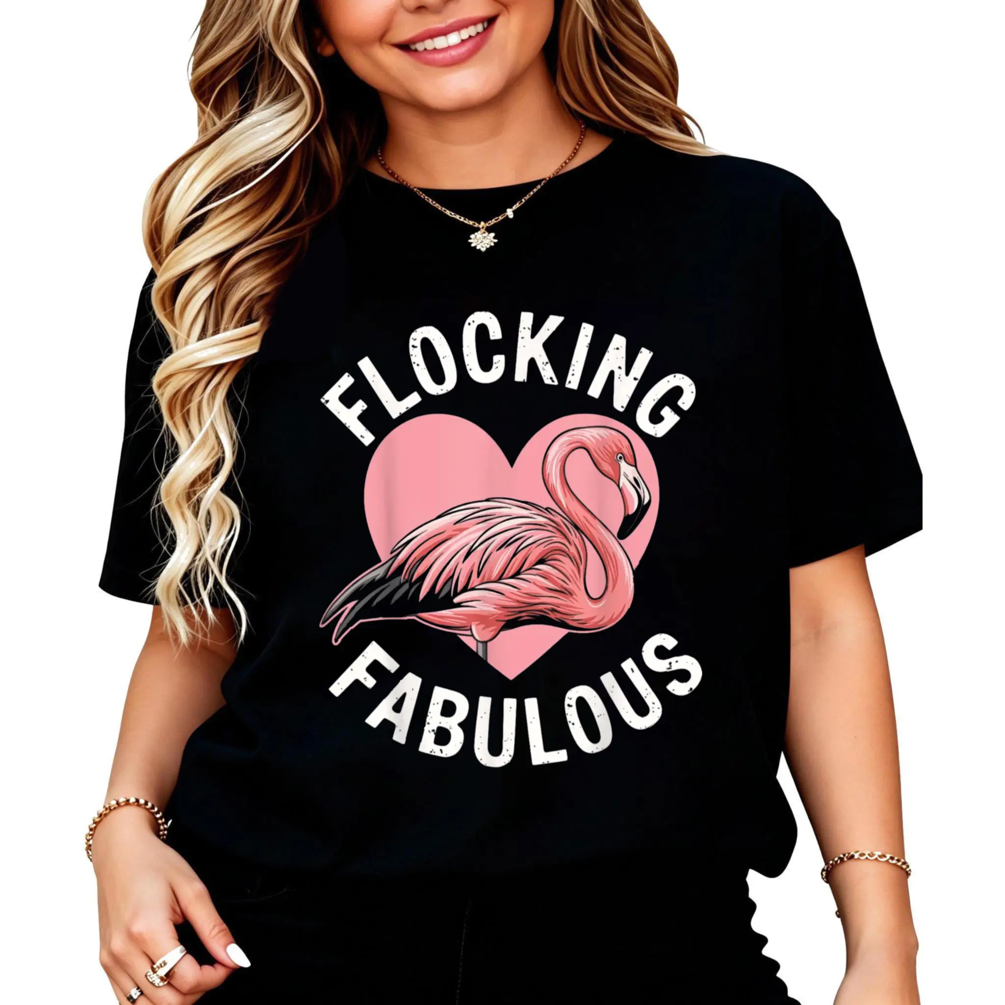 Flocking Fabulous Funny Flamingo T-Shirt Pink Flamingo Funny Animal For Flamingo Lover Men Women Tops