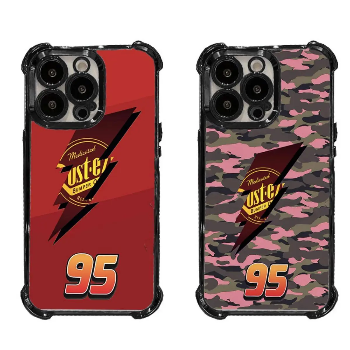 NganGee Lightning McQueen 95 Camo Shockproof Slim Smartphone Case - Reinforced Corners Protector for iPhone 17/16/15/14/13/12 Pro Max Plus FE - Mobile Phone Accessories #YJYGSJDSC1