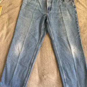 LL Bean Jeans Men 35/29 Blue Denim Cotton Relaxed Fit Straight Leg Vintage