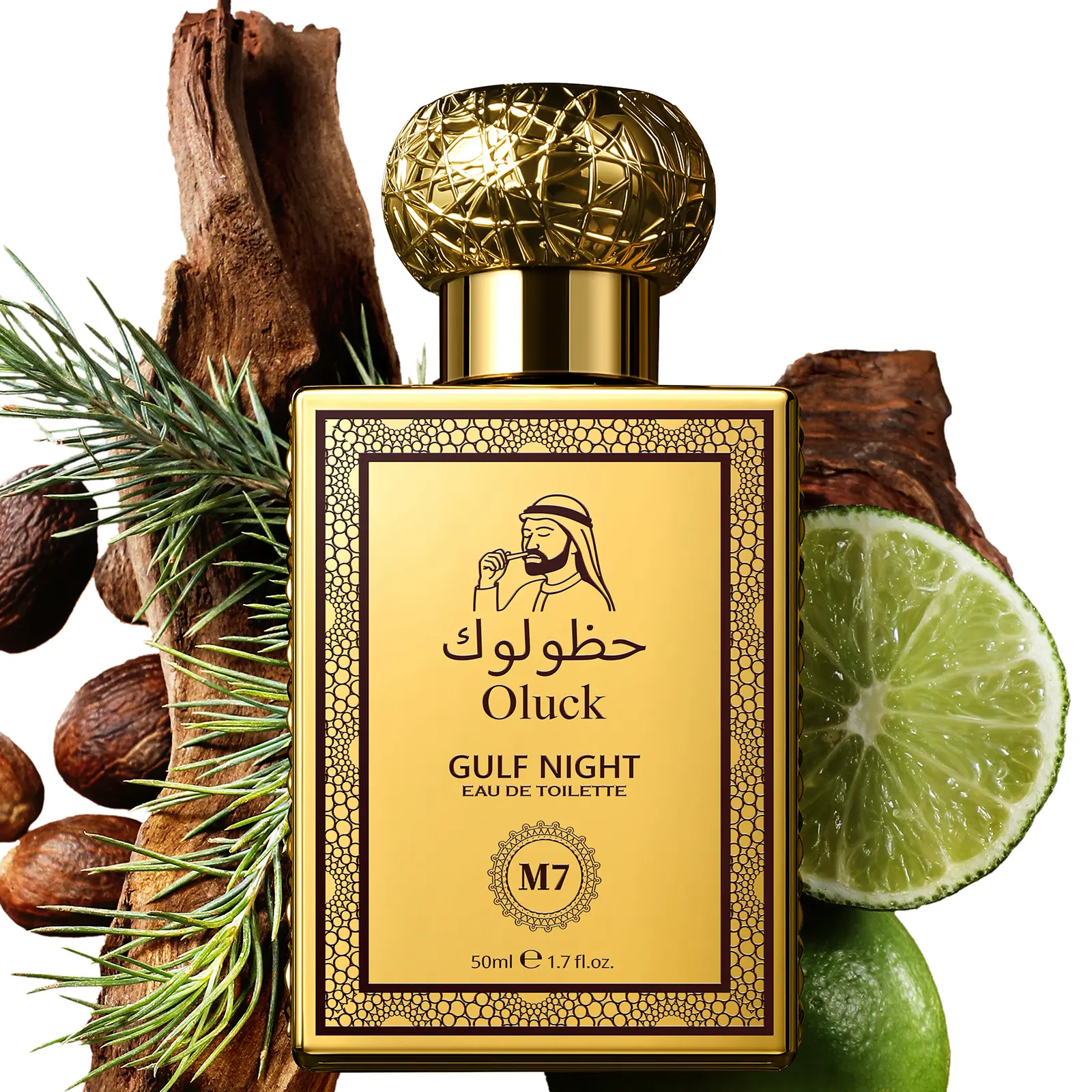 Oluck Perfume M7 (GULF NIGHT) Cologne for Women & Men,Lemon  Nutmeg Cedarwood  Vanilla Notes ,Middle Eastern Fragrance, Luxury  Gifts , Summervibes  summerwins