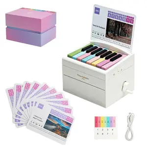 Playable Mini Piano Decor Set –  Music Calendar with 52 Sheet Music Cards & Reusable Note Cards, Creative Gift for Music Lovers