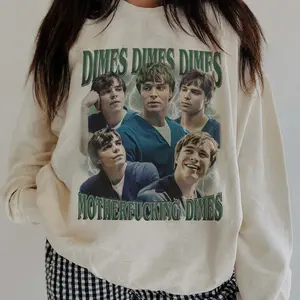 Nicholas Chavez Dimes Dimes Dimes Sweatshirt for Women- for Men, Unisex Y2K Bootleg 90s Vintage Crewneck, Celebrity Crush, Cotton Fit Sweaters Classic Fabric