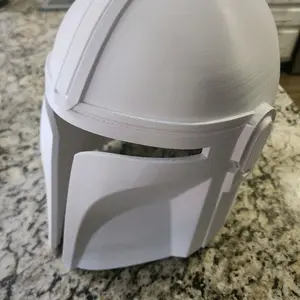 Mandalorian Helmet - White, Lightweight, Durable, and Comfortable
