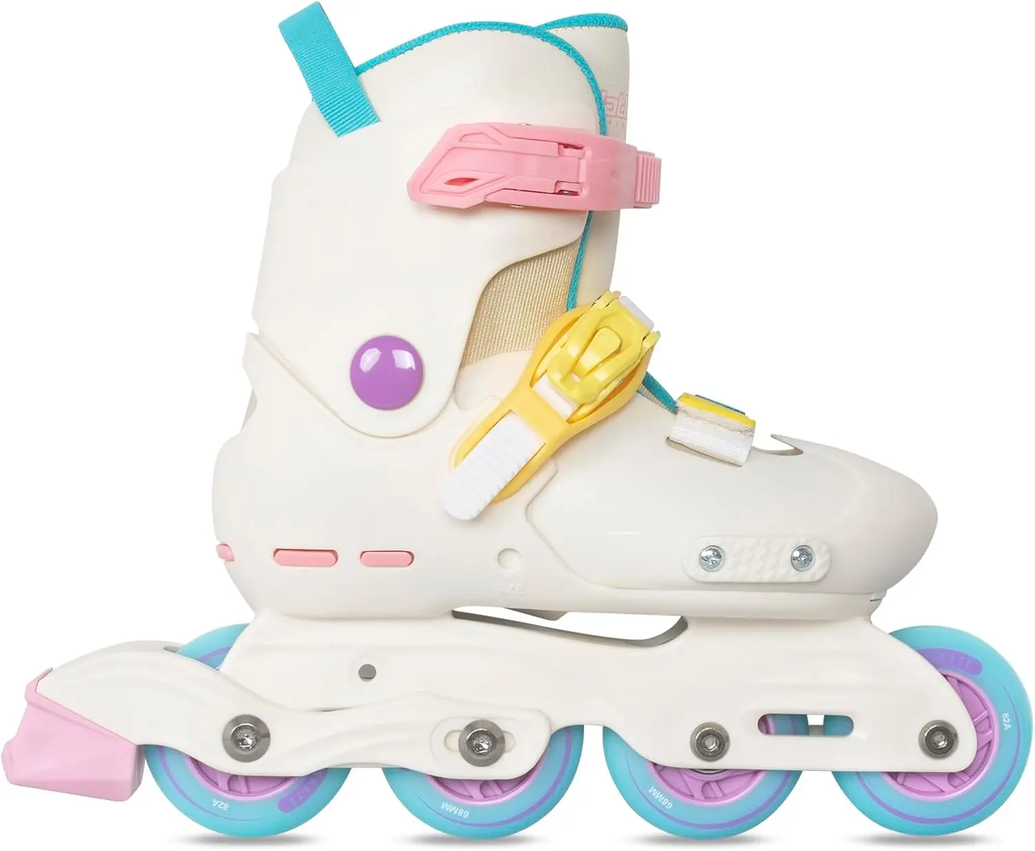 Nattork Adjustable Roller Inline Skates with PU Wheels & Triple Safety Blades, 4-Size Beginner Skates for Boys/Girls Ages 4-16, Indoor-Outdoor Christmas Birthday Gift