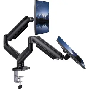 Dual  Mount for 2 Monitors up to 30 inches, Each Arm Holds Max 22lbs, Dual  Stand with  System, Height-Adjustable/Tilt/Swivel/Rotate, VESA Standard 75mm or 100mm