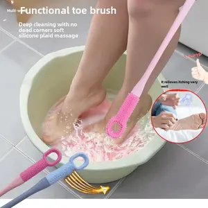 Foot Washing Brush Toe Seam Brush Cleaner Soft Brush for Foot Grinding and Nail Care - Light Blue Nail Clippers for Foot Care Cleanser Cleansing foot callus remover nail drill Manicure Cutics
