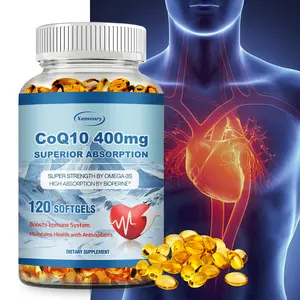 Xemenry-CoQ10 - 400 mg Softgels with PQQ, BioPerine and Omega-3, Coenzyme Q10 (Ubiquinone) Supplement - Gluten-Free Formula