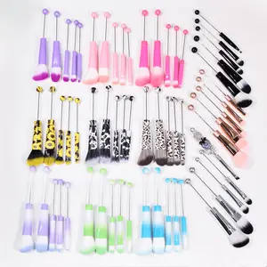 6sets (30pcs)Beadable Makeup Brushes Set, Cosmetic Brushes, Eyeshadow Brushes, Concealer Brush, DIY Crafting Wedding Mather's Day Gift