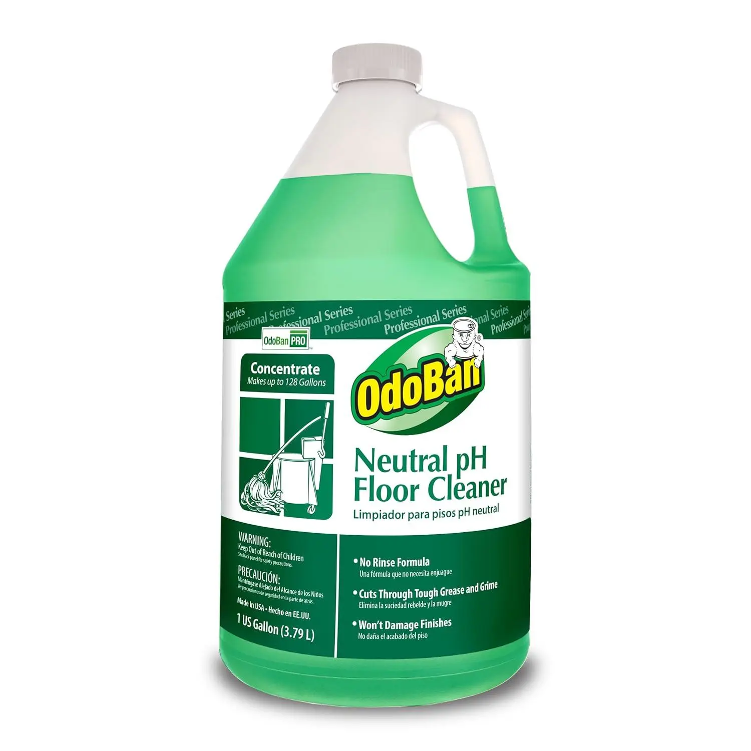 Professional Series Neutral pH No Rinse Floor Cleaner Concentrate, 1 Gallon
