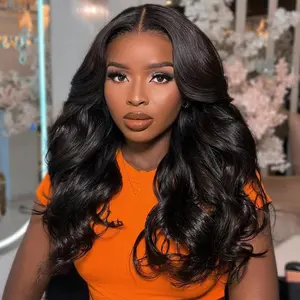 13x6 Body Wave Lace Front Wigs Human Hair 200 Density HD Transparent Lace Front Wigs for Black Women Glueless Frontal Wigs Human Hair Pre Plucked #Summervibes