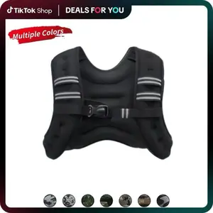 Weighted Vests,Adjustable 6-20lbs,Weighted Vest Workout with Reflective Stripes&Adjustable Straps,Workout enhancer for Motivational Walking,Running,Rucking,Core&Posture Boost| Outdoorfun