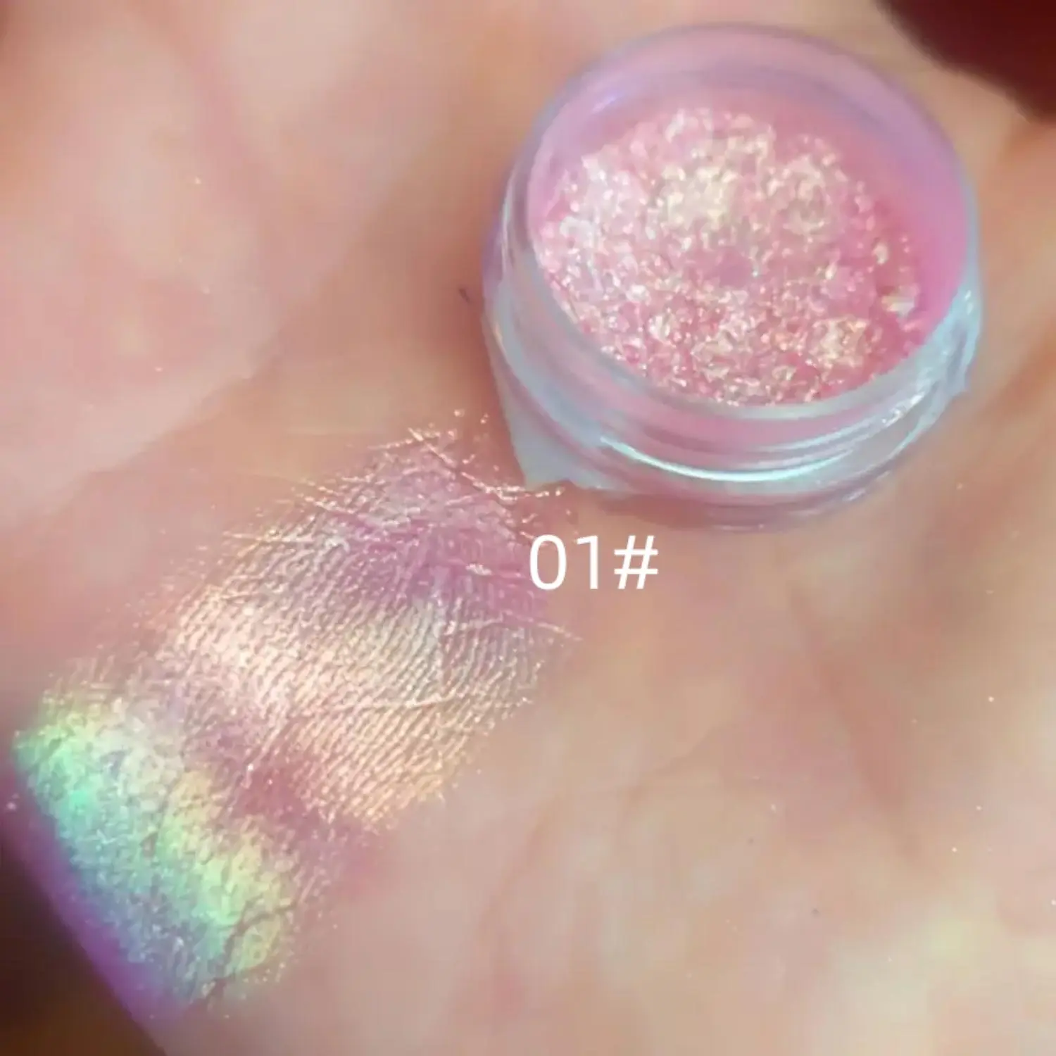 Chameleon Color Eyeshadow Powder, Shimmering Color-changing Eyeshadow, Glitter Eye Shadow Powder, Colorful Eye Makeup Products for All Styles and Occasions, Cosmetic
