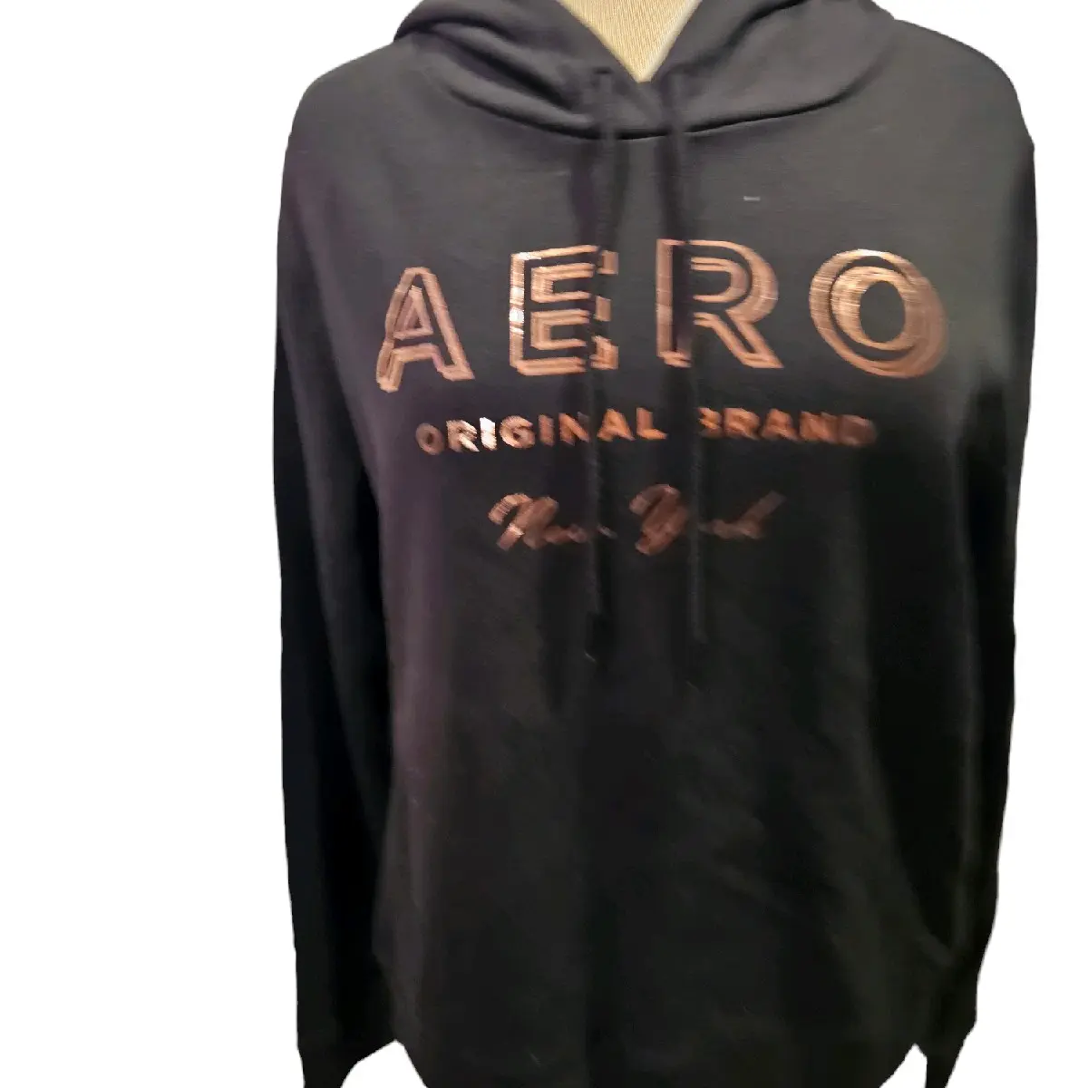 AERO Black Foil Hoodie