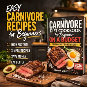 Budget Carnivore Diet Cookbook for Beginners – High Protein Meal Plan | Easy Recipes for Healthy Eating & Simple Meal Prep