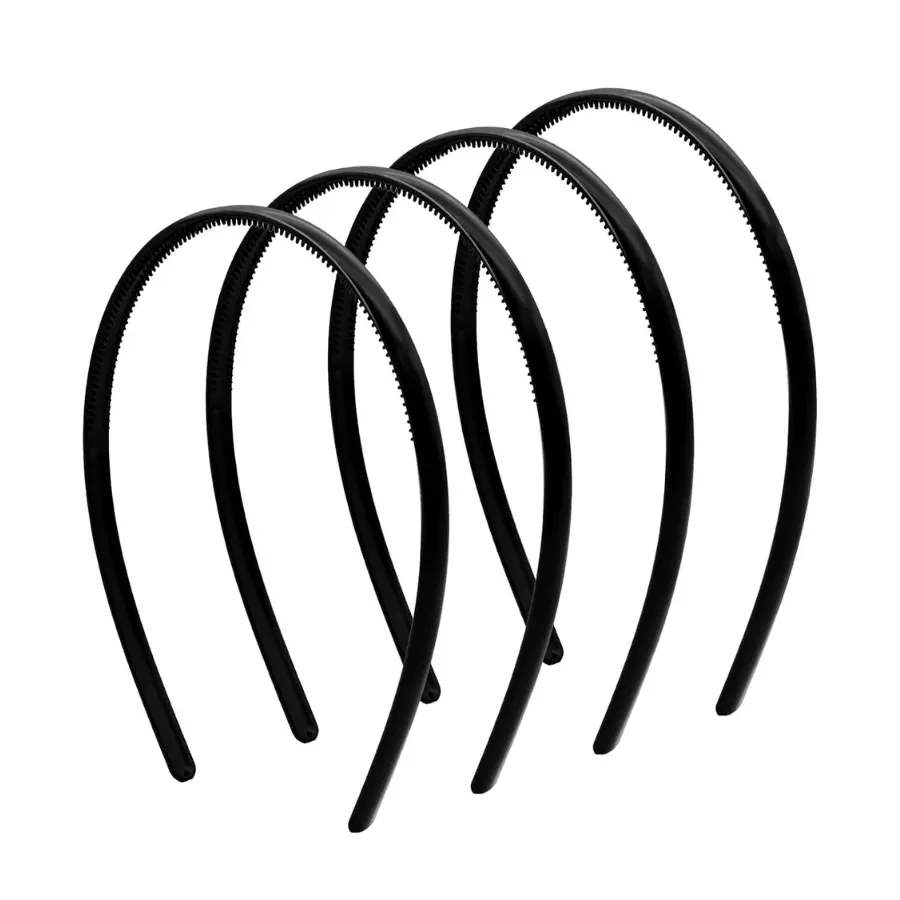4PCS Skinny Comb Headbands for Women Lightweight Hair Bands