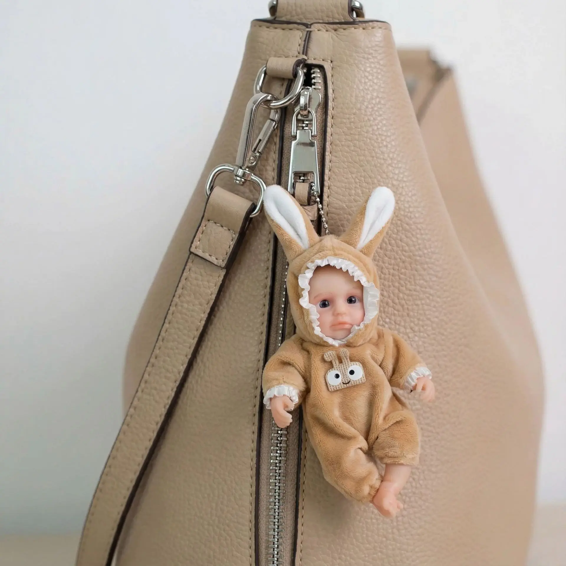 Ultra-Realistic Silicone Reborn Baby Doll - 12 in, 1.2kg Full Soft Silicone Body & Limbs, Squishy Doll, Soft Stuffed Figure, Stuffed Animal Gift for 3+ Unisex Kids, Holidays Gift Idea, Newborn-Size Decoration Toy, Full Body Silicone Newborn